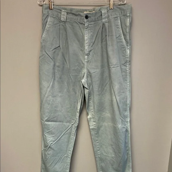 Madewell Gray Straight Leg Corduroy Pants Relaxed Fit - Picture 3 of 8